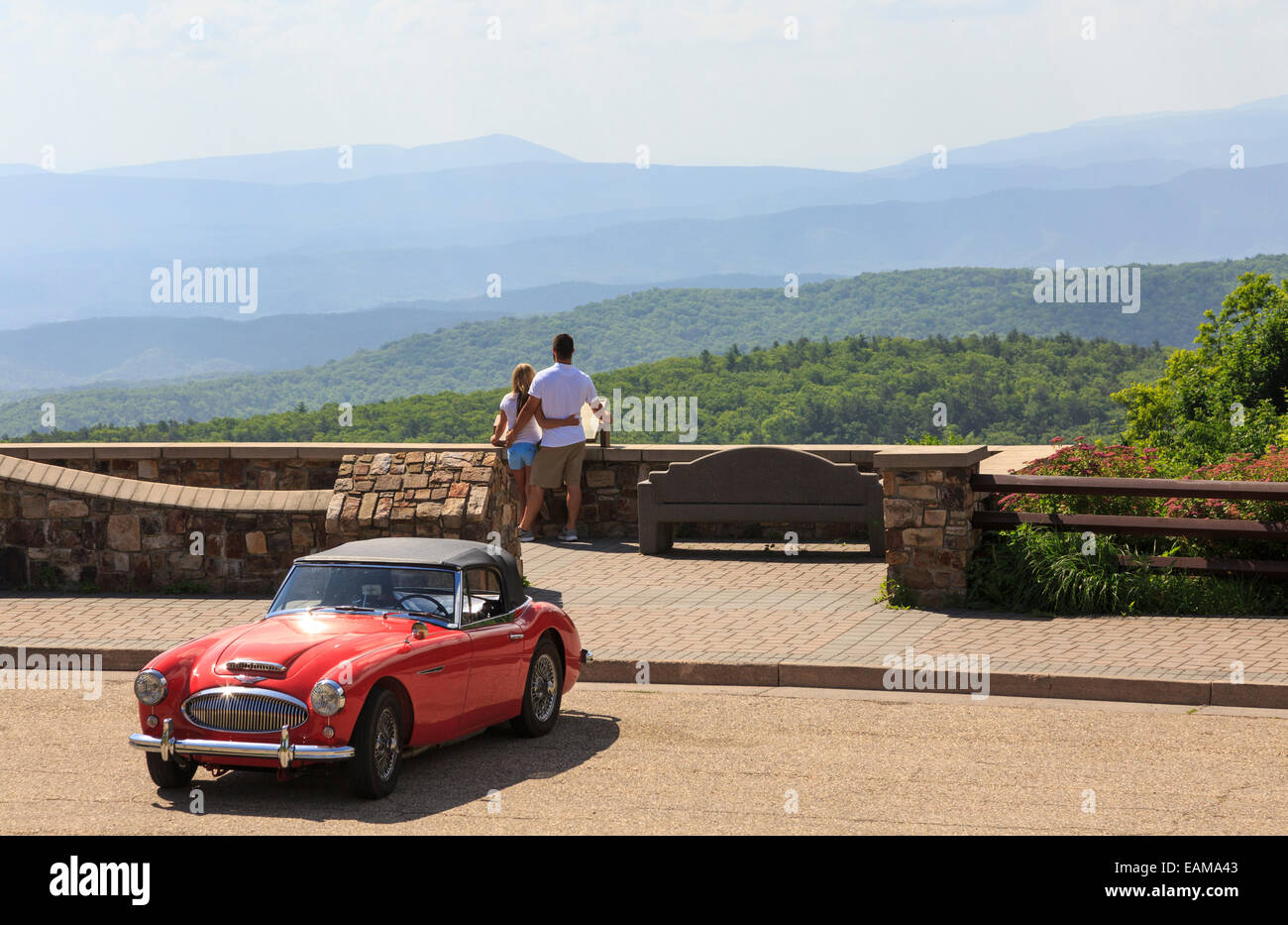 Couple at Dan Ingalls Overlook, Bath County, Virginia near Homestead