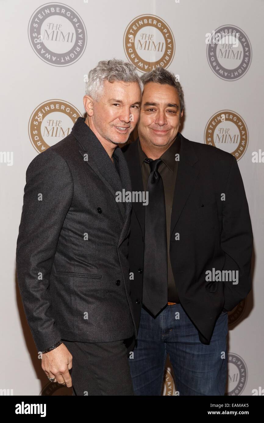 New York, NY, USA. 17th Nov, 2014. Baz Luhrmann, Stephen Adly Guirgis at arrivals for The Harold and Mimi Steinberg Charitable Trust Host 2014 Steinberg Distinguished Playwright Award, Mitzi E. Newhouse Theater at Lincoln Center, New York, NY November 17, 2014. Credit:  Jason Smith/Everett Collection/Alamy Live News Stock Photo