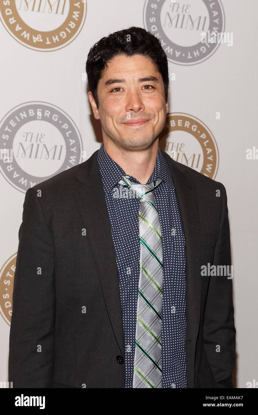New York, NY, USA. 17th Nov, 2014. James Yaegashi at arrivals for The Harold and Mimi Steinberg Charitable Trust Host 2014 Steinberg Distinguished Playwright Award, Mitzi E. Newhouse Theater at Lincoln Center, New York, NY November 17, 2014. Credit:  Jason Smith/Everett Collection/Alamy Live News Stock Photo