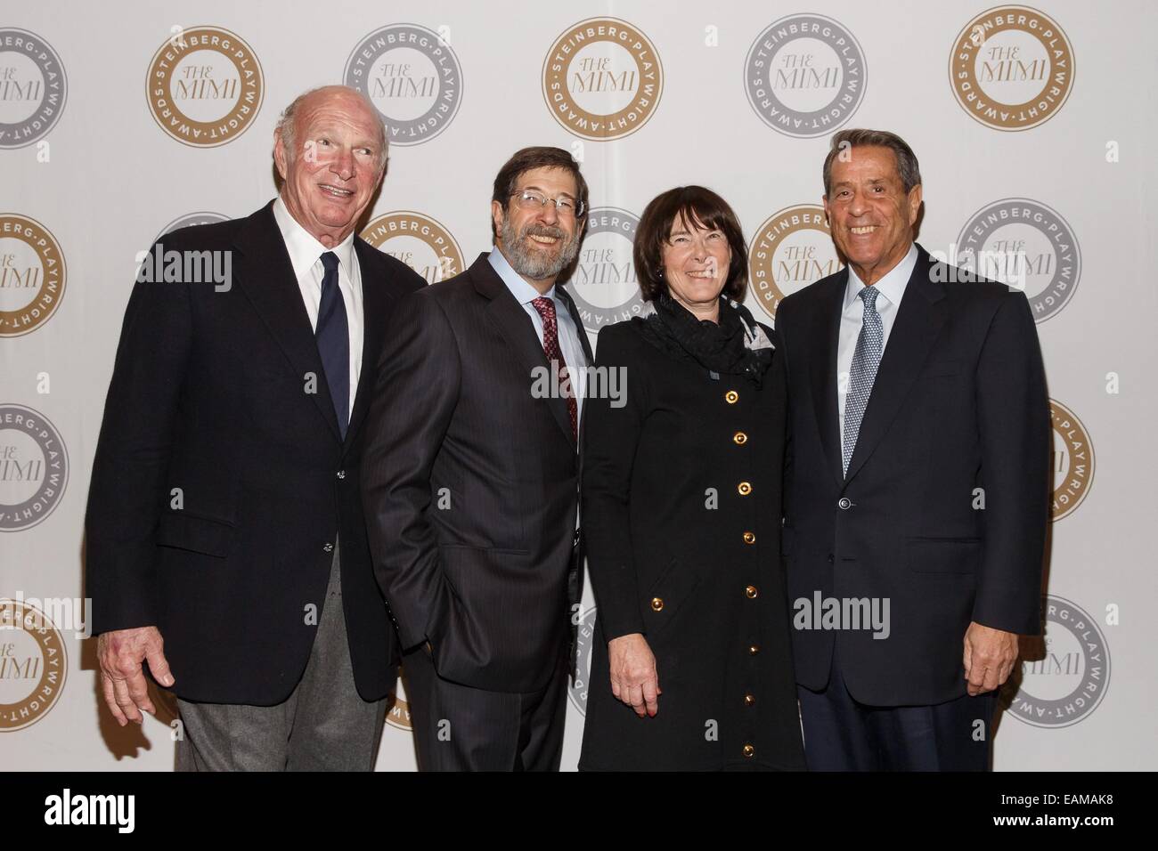 New York, NY, USA. 17th Nov, 2014. Seth Weingarten, James D. Steinberg, Carole Krumland, Michael Steinberg, at arrivals for The Harold and Mimi Steinberg Charitable Trust Host 2014 Steinberg Distinguished Playwright Award, Mitzi E. Newhouse Theater at Lincoln Center, New York, NY November 17, 2014. Credit:  Jason Smith/Everett Collection/Alamy Live News Stock Photo