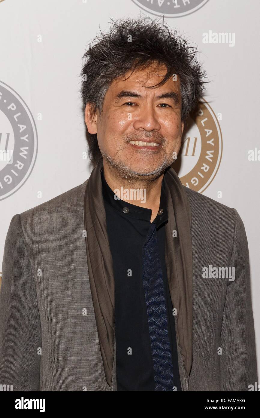 New York, NY, USA. 17th Nov, 2014. David Henry Hwang at arrivals for The Harold and Mimi Steinberg Charitable Trust Host 2014 Steinberg Distinguished Playwright Award, Mitzi E. Newhouse Theater at Lincoln Center, New York, NY November 17, 2014. Credit:  Jason Smith/Everett Collection/Alamy Live News Stock Photo