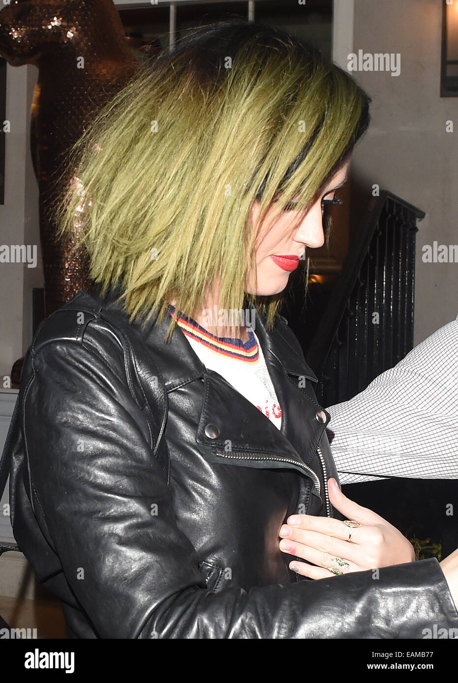 Katy Perry and Ellie Goulding seen leaving 34 restaurant in Mayfair