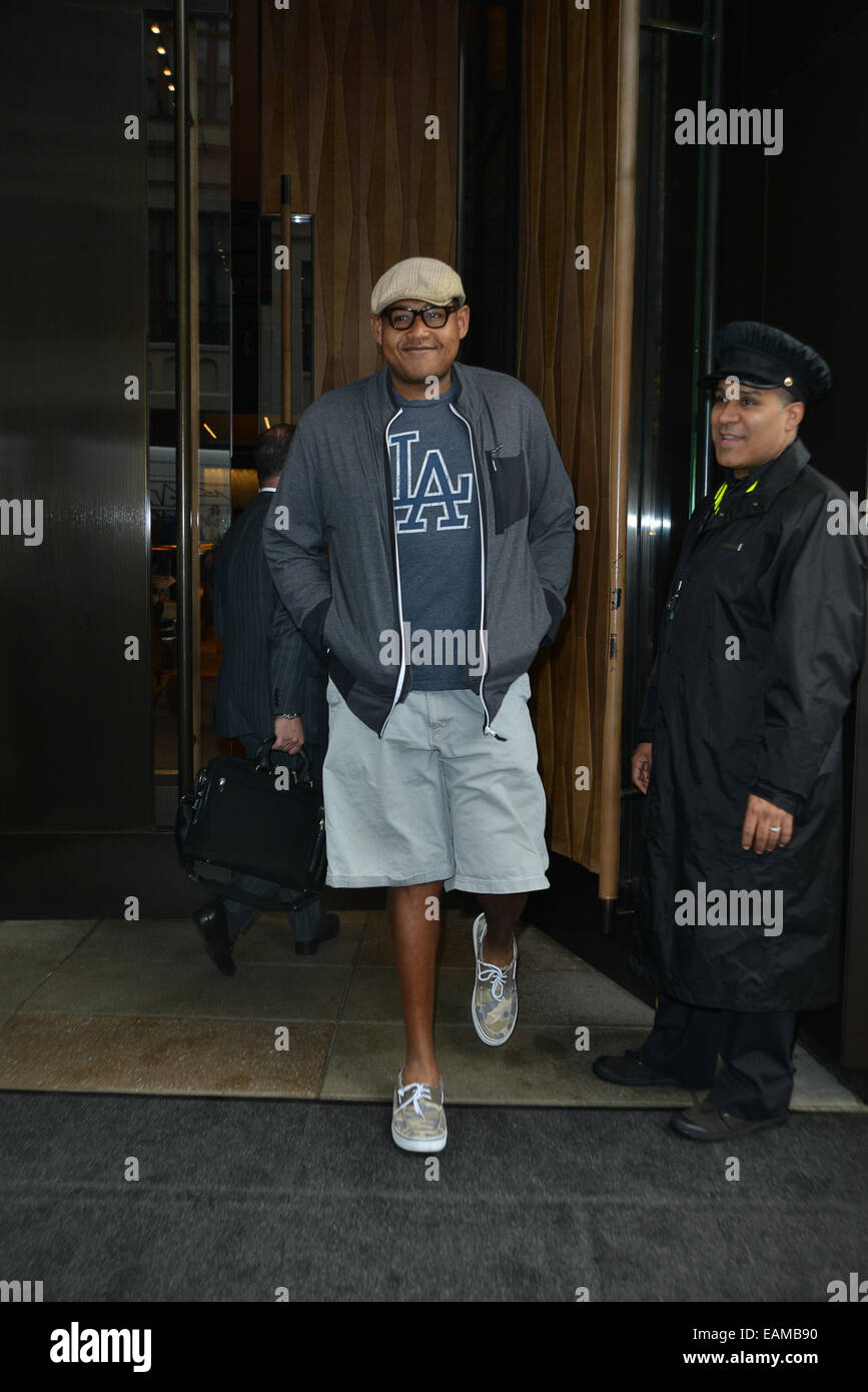 New York Candids  Featuring: Omar Miller Where: Manhattan, New York, United States When: 15 May 2014 Stock Photo