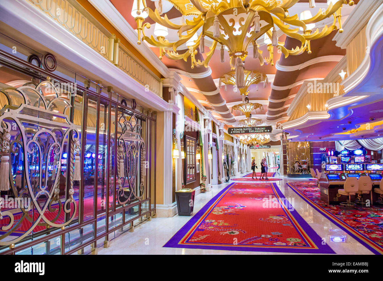 The interior of Encore Hotel and casino in Las Vegas Stock Photo - Alamy