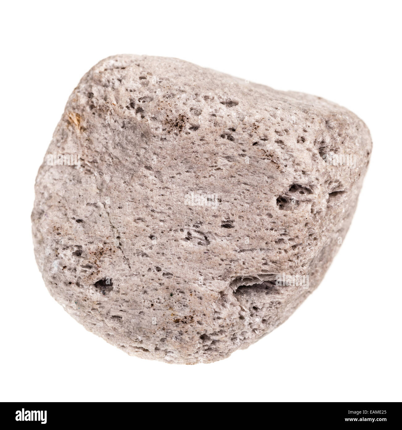 a small decorative stone isolated over a pure white background Stock
