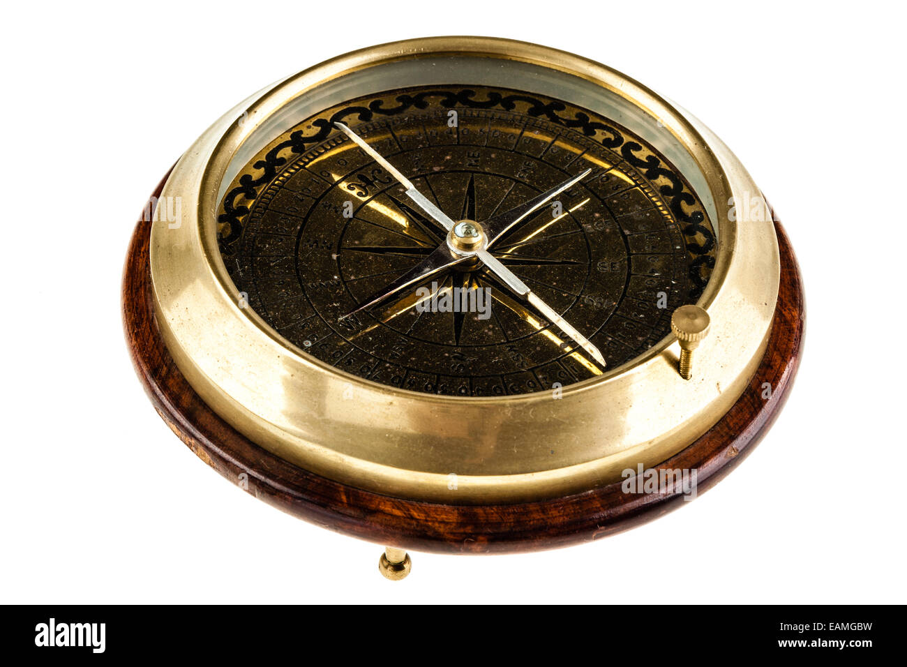 Golden Brass Compass