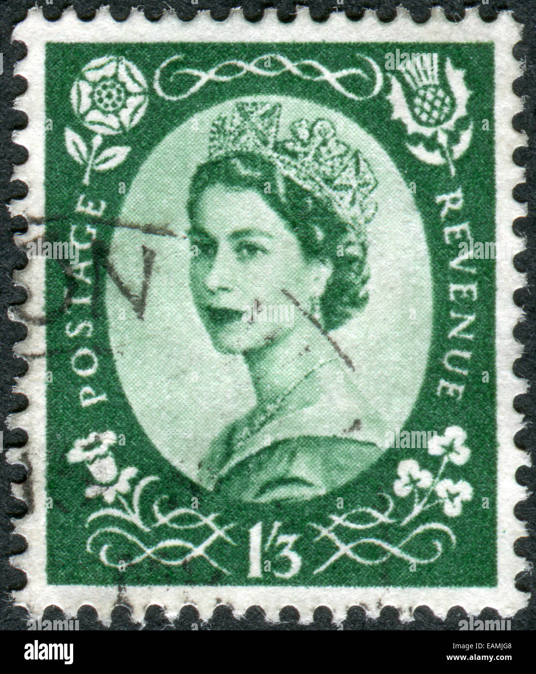 UNITED KINGDOM CIRCA 1953 Postage stamp printed in England, shows a