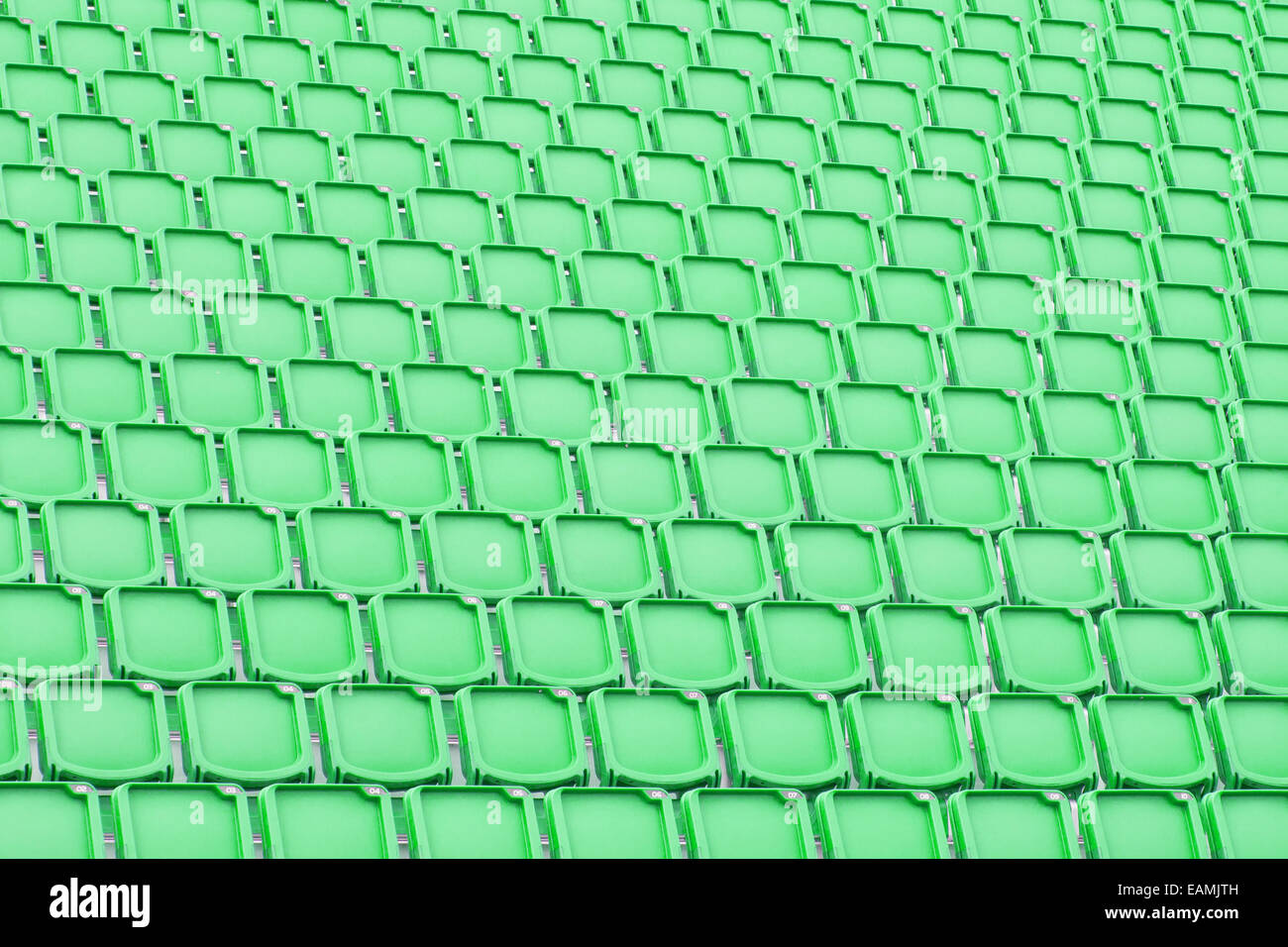 Green seat in sport stadium, empty seats ready for the public Stock ...
