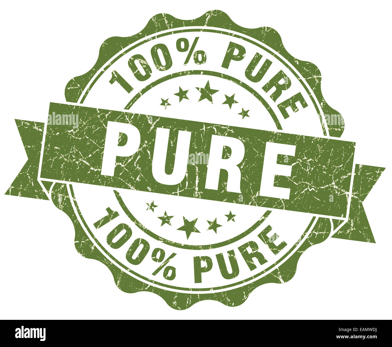 Pure Round Pure round stamp isolated hi-res stock photography and images - Alamy