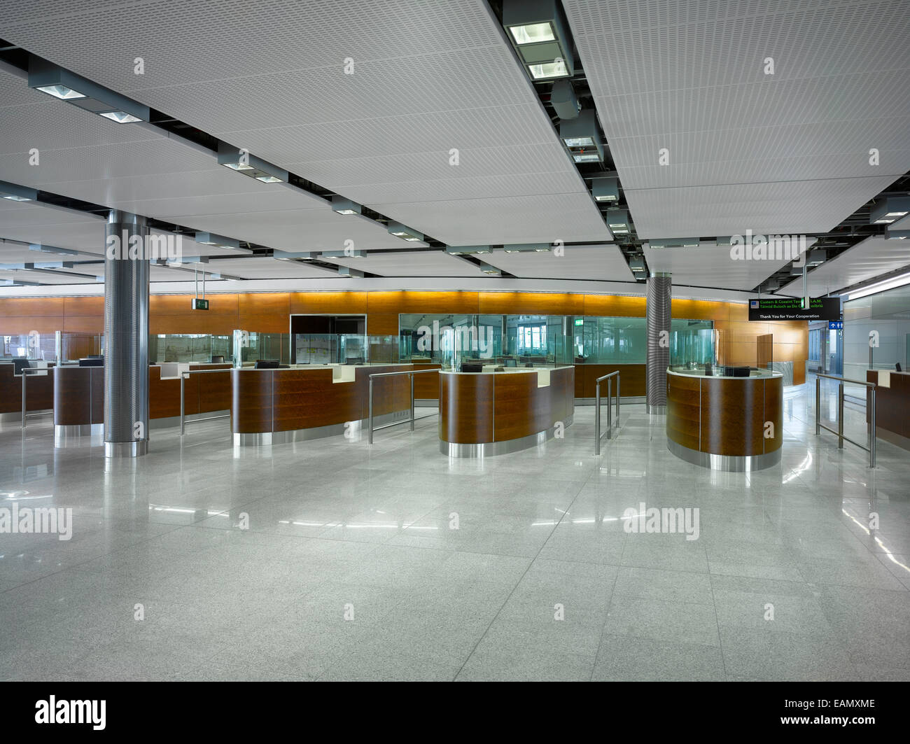 Passport control in Dublin Airport, Terminal 2, Republic of Ireland