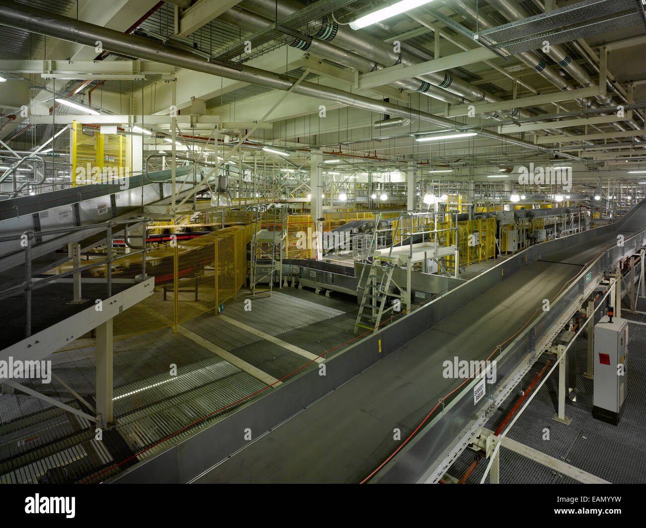 Baggage handling warehouse in Dublin Airport, Terminal 2, Republic of