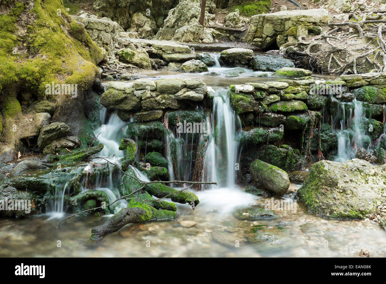 Waterfall, Seven Springs, Rhodes, Greece Stock Photo - Alamy