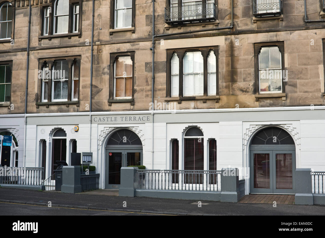 Exterior CASTLE TERRACE restaurant Edinburgh Scotland UK Stock Photo