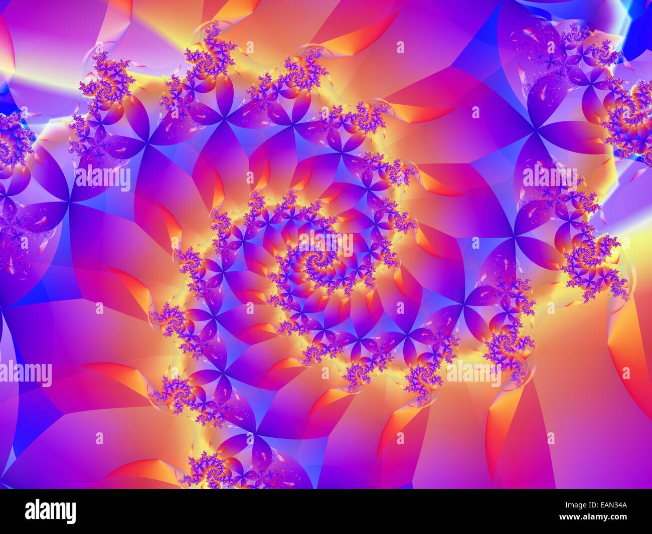 Colorful Fractal Spiral Background Texture Stock Photo - Alamy