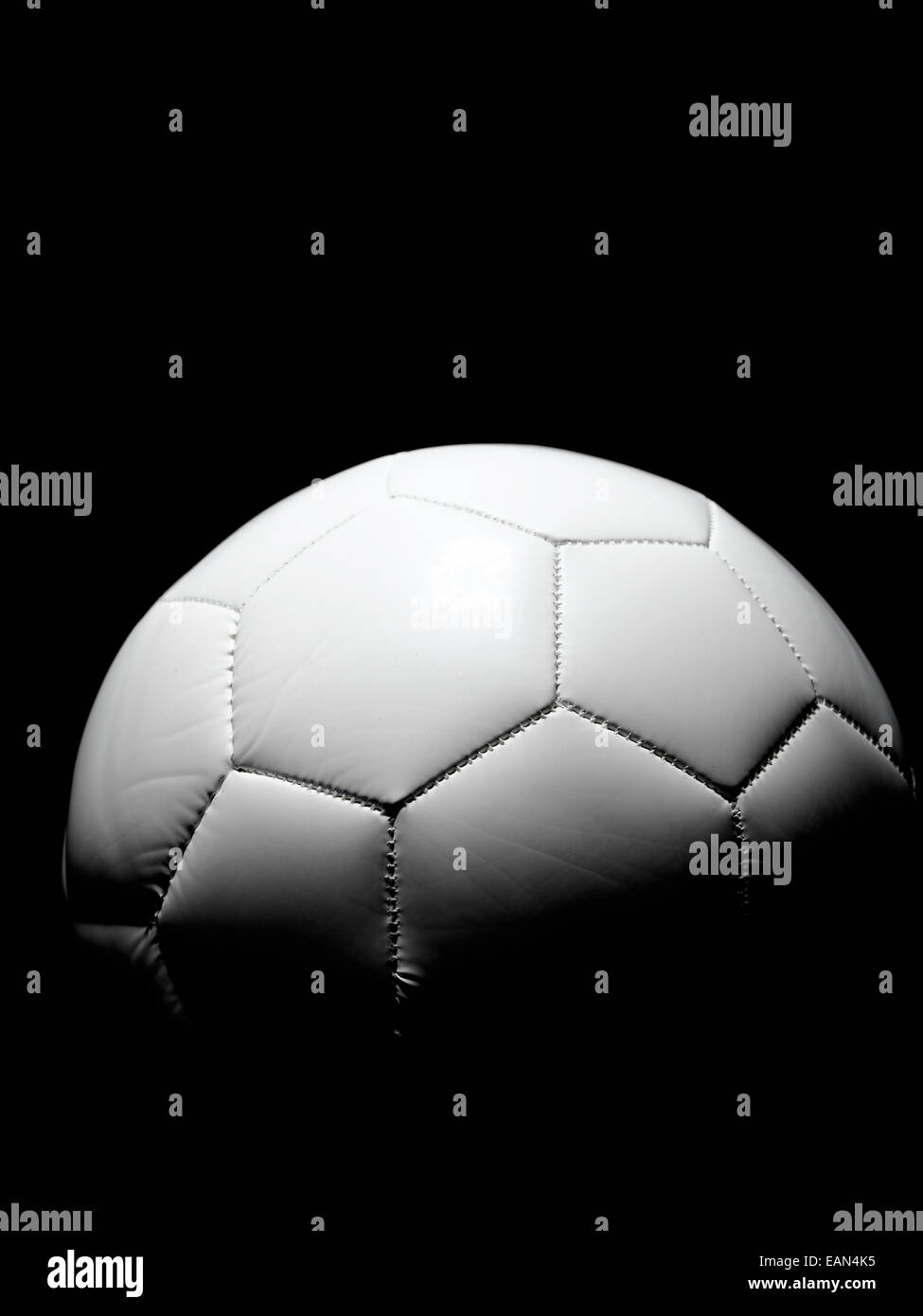 Soccer Ball isolated on black Stock Photo - Alamy