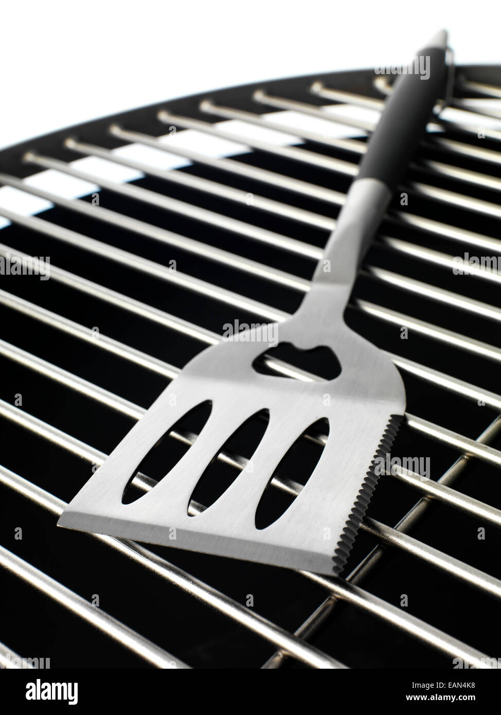 Kettle BBQ with tools Stock Photo