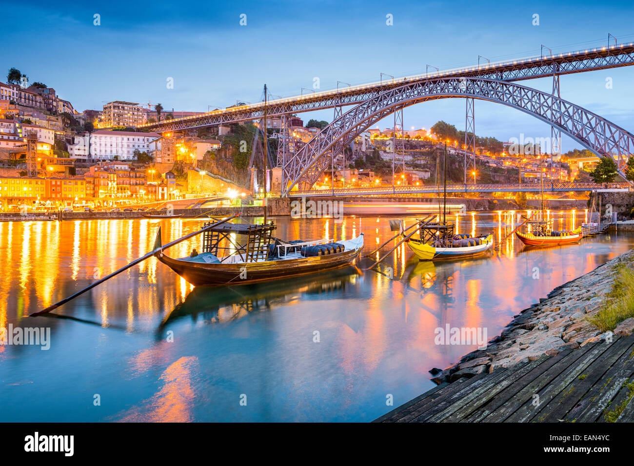 Porto Portugal Cityscape On The Douro River Stock Photo Alamy Porto Portugal Cityscape On The Douro River Stock Photo Alamy