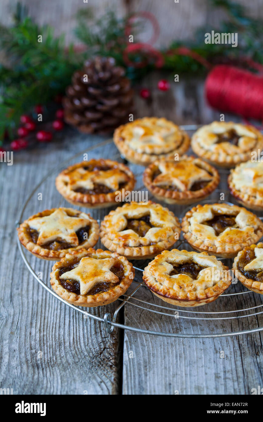 Traditional Christmas mice pies Stock Photo Alamy