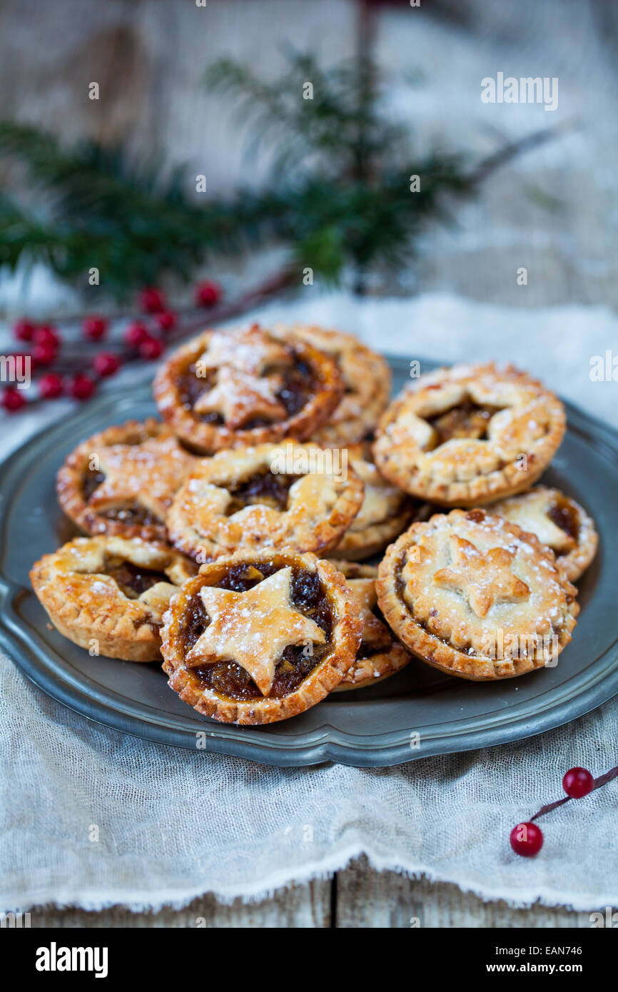 Traditional Christmas mice pies Stock Photo Alamy