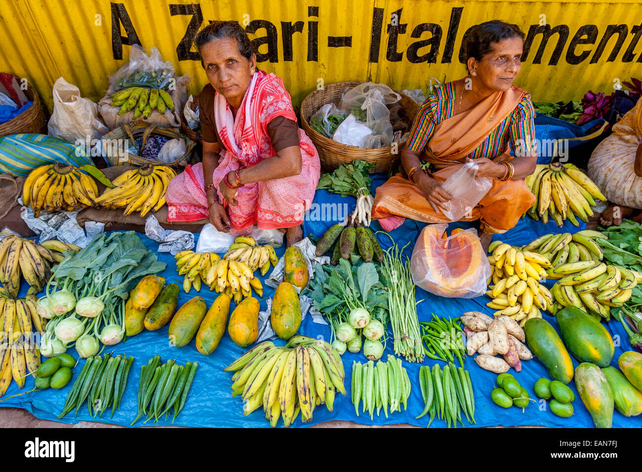 Fruit and Vegetable Market, Calangute, Goa, India Stock Photo Alamy