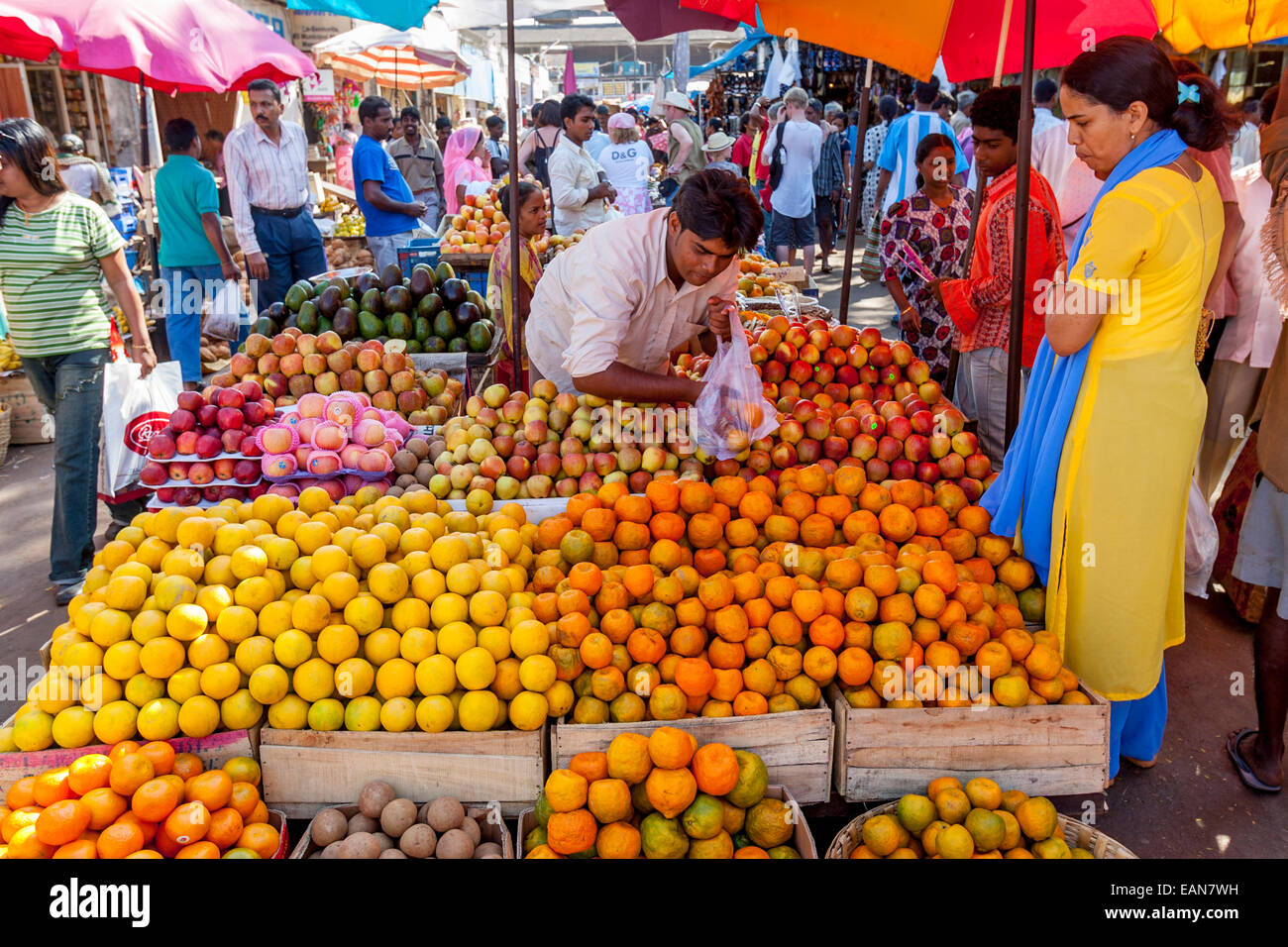 Fruit Stall, Mapusa Friday Market, Goa, India Stock Photo Alamy