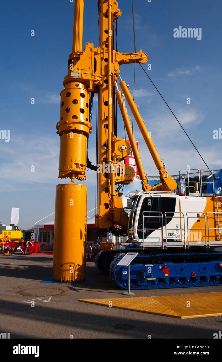 View of a brand new drilling machine Stock Photo