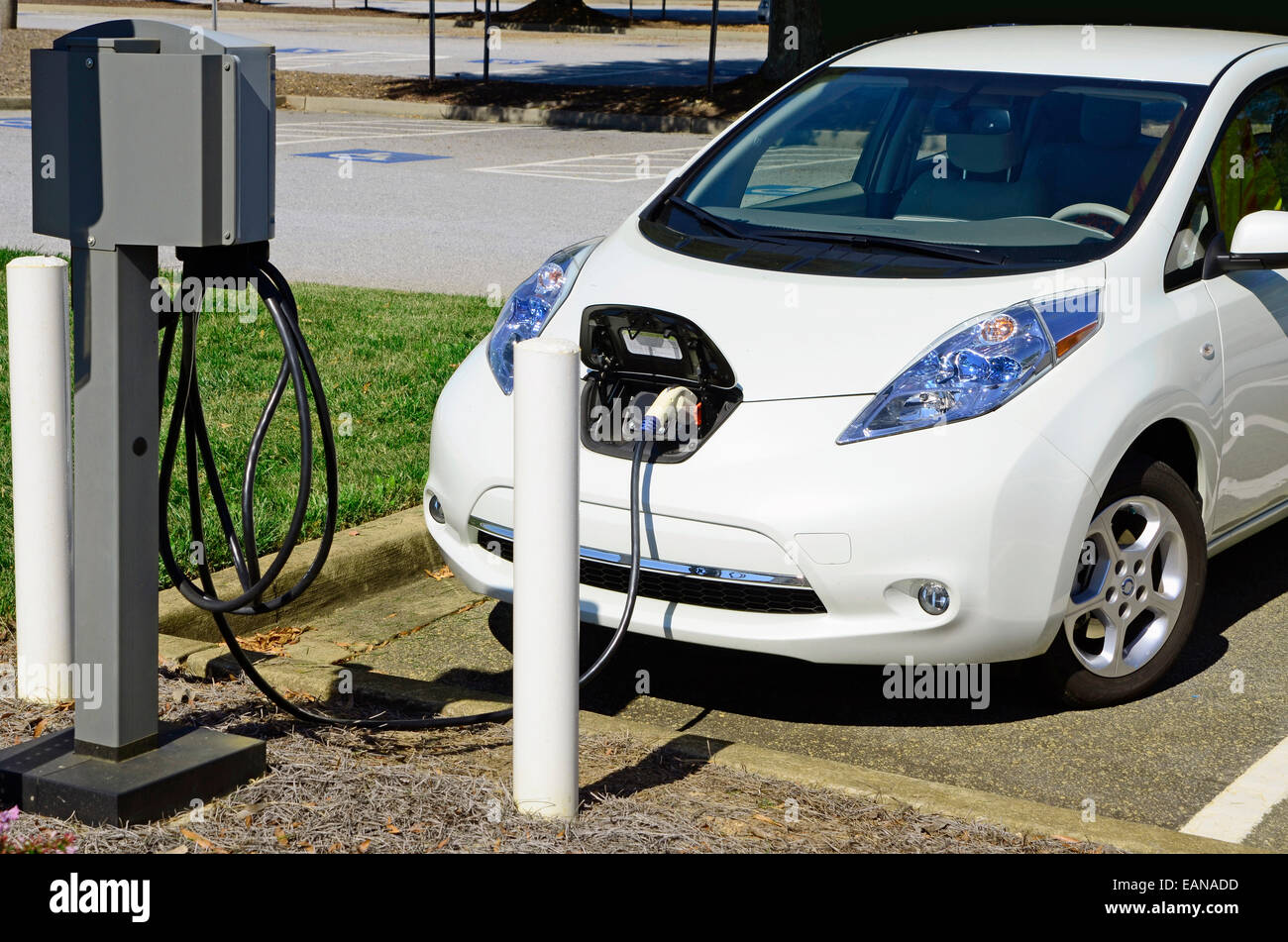 Electric Car Charging Stock Photo Alamy