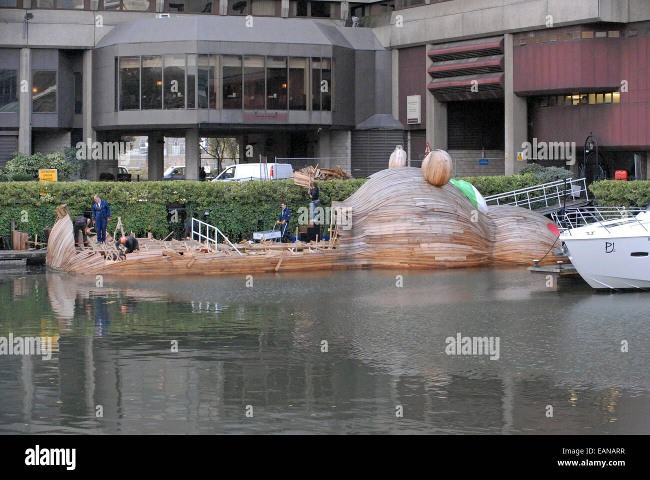 London, UK. 18th Nov, 2014. Knacker's yard for Hippopothames in St