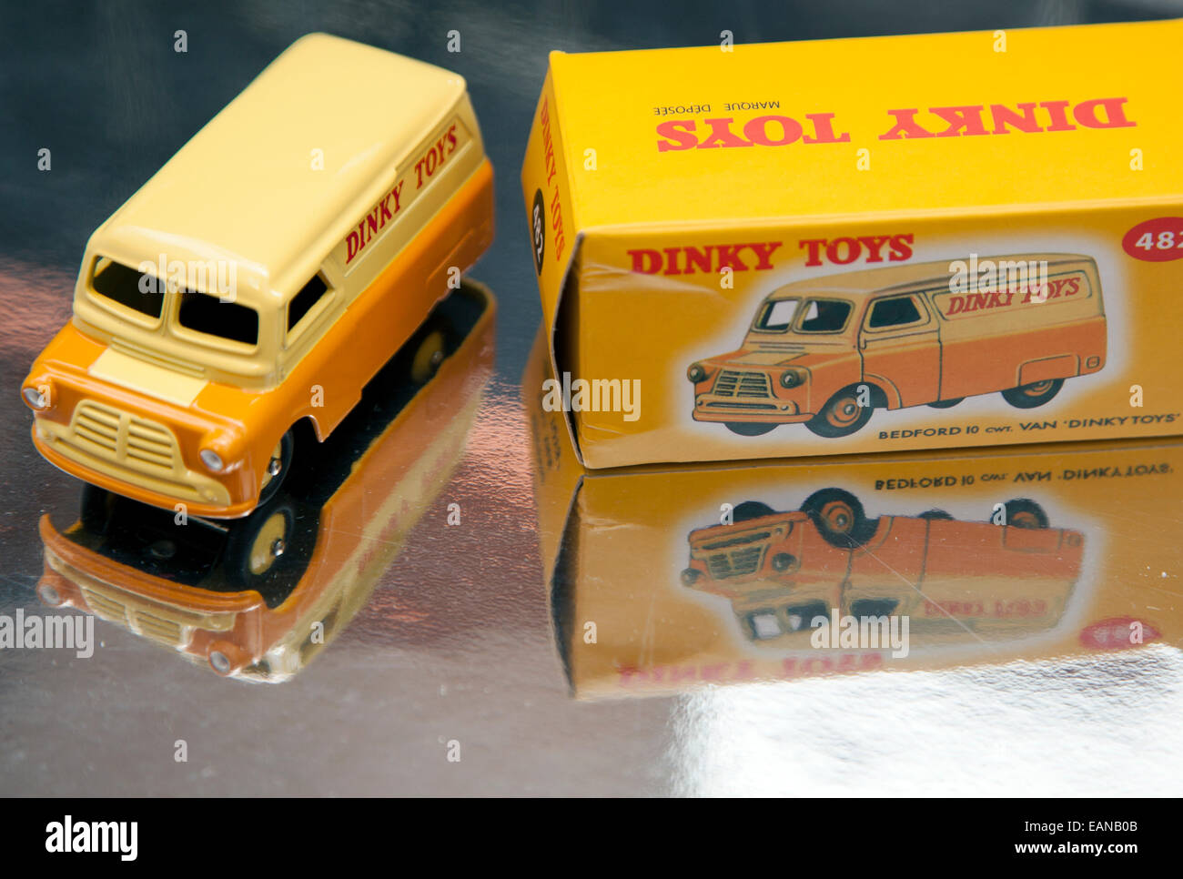 Dinky Toys model of 1950s Bedford van, London Stock Photo - Alamy