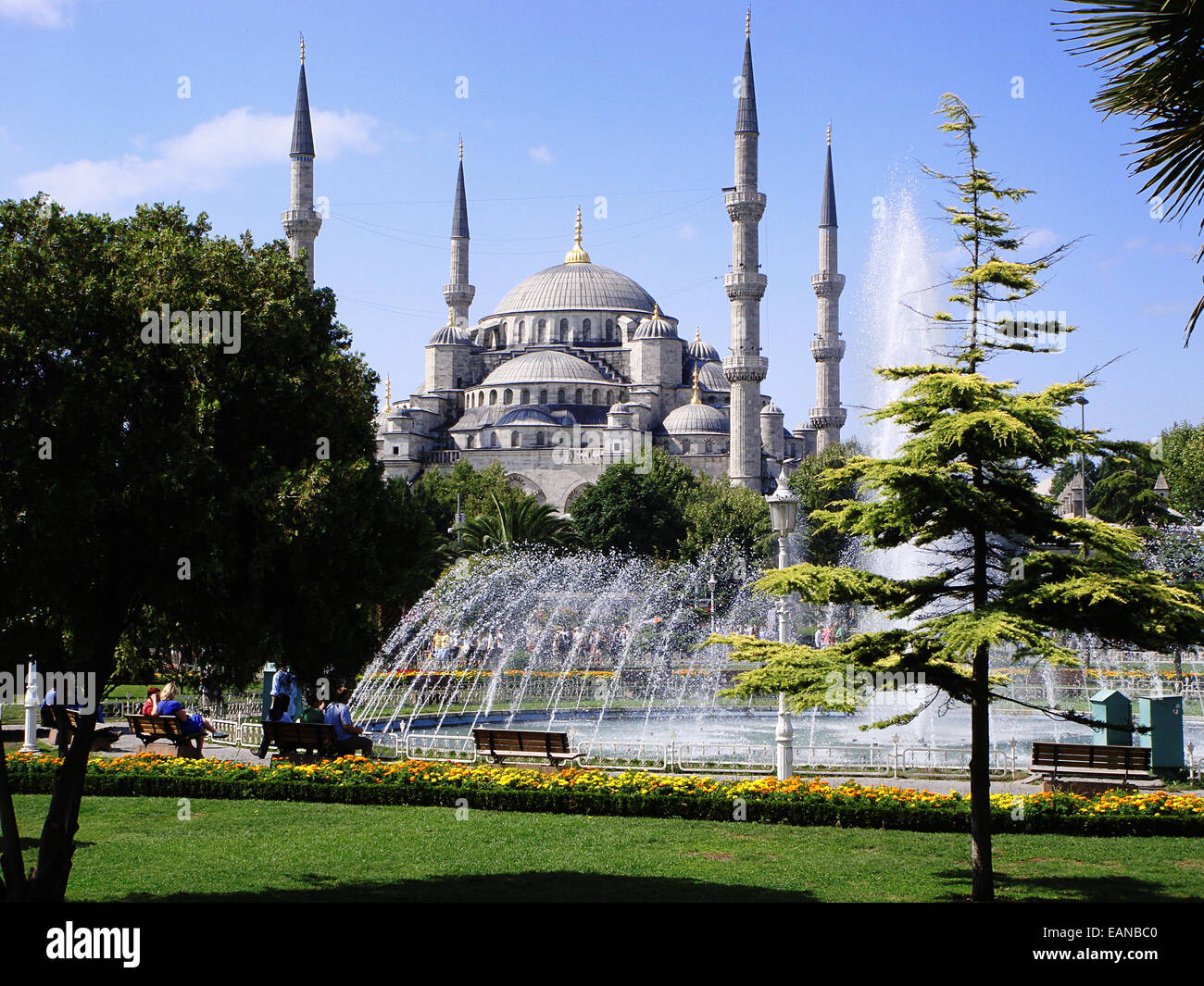 View of the Blue Mosque in Istanbul, Turkey Stock Photo - Alamy