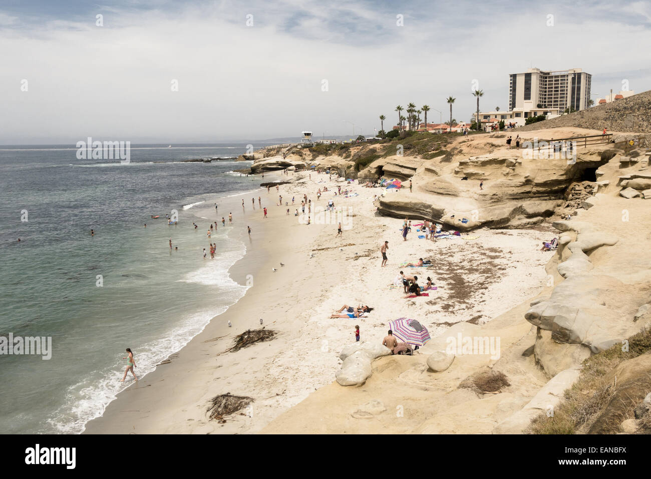 La Jolla cove beach, San Diego, California Stock Photo