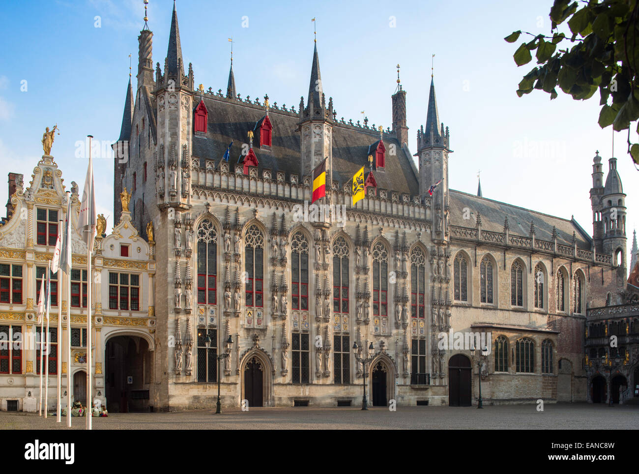Bruges Town Hall or Stadhuis Stock Photo