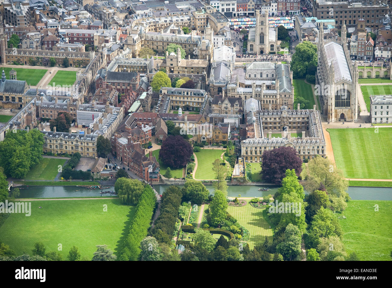 Cambridge backs aerial hi-res stock photography and images - Alamy