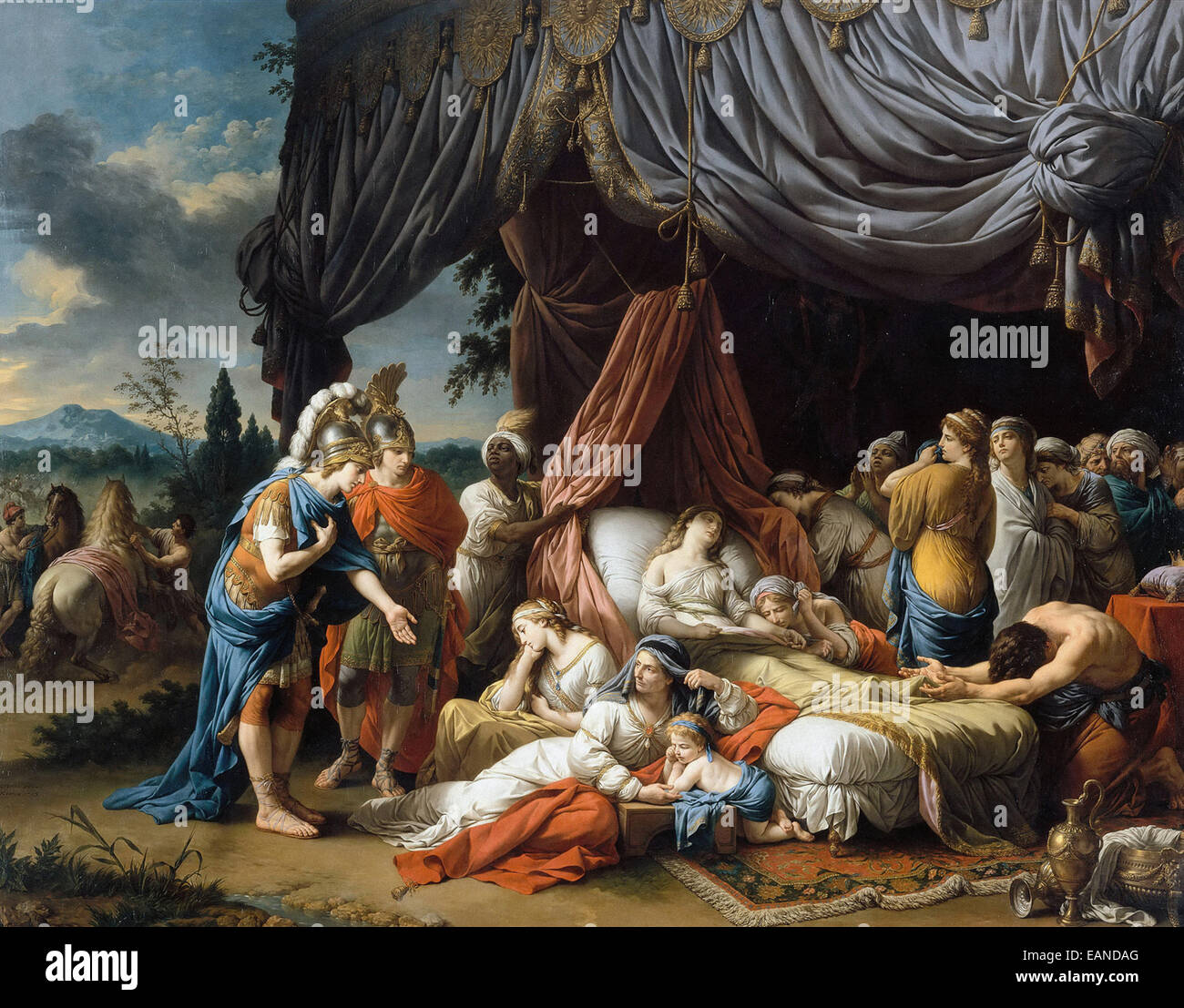 LouisJeanFrançois Lagrenée The Death of Darius’ Wife Stock Photo Alamy