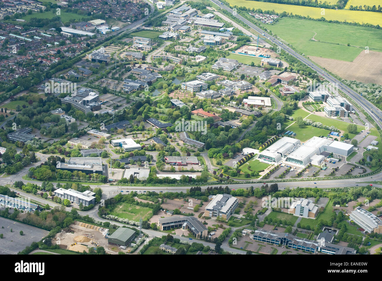Cambridge science park from air hires stock photography and images Alamy