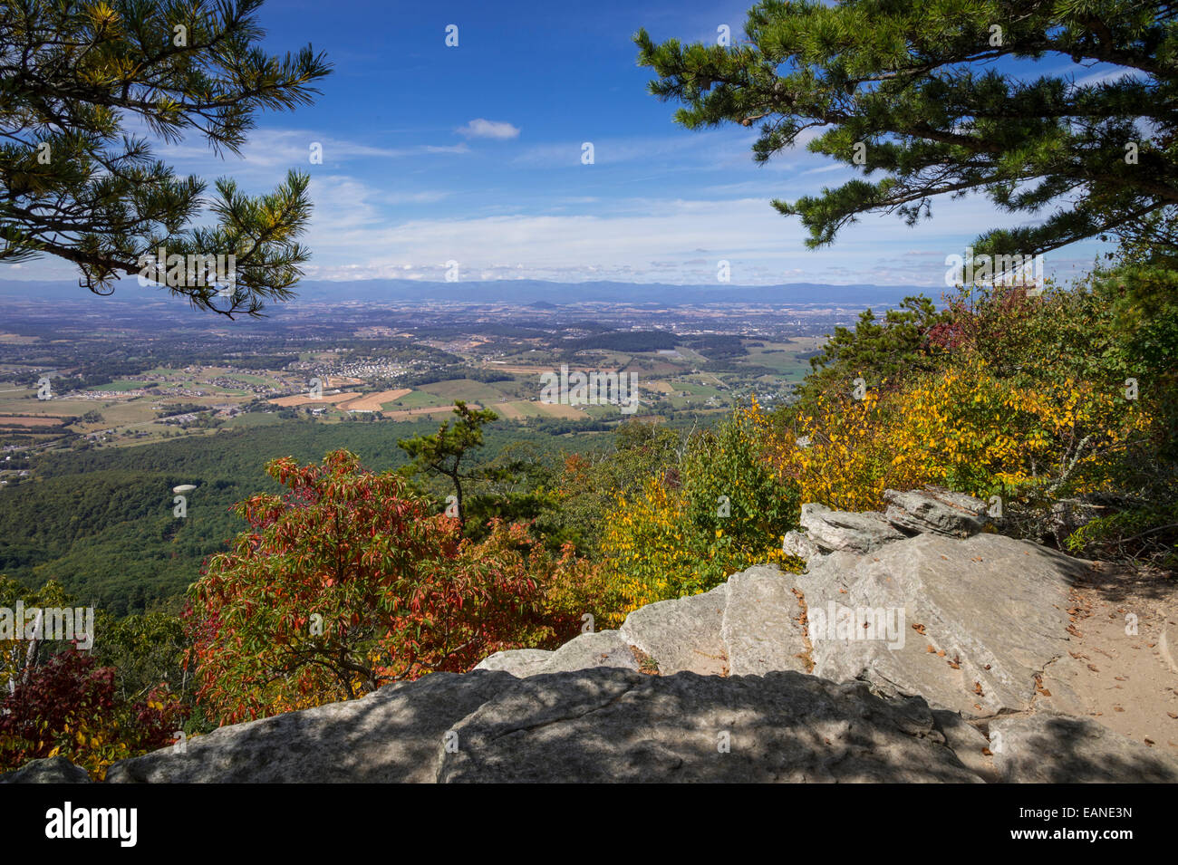 Shenandoah Valley Overview Stock Photo