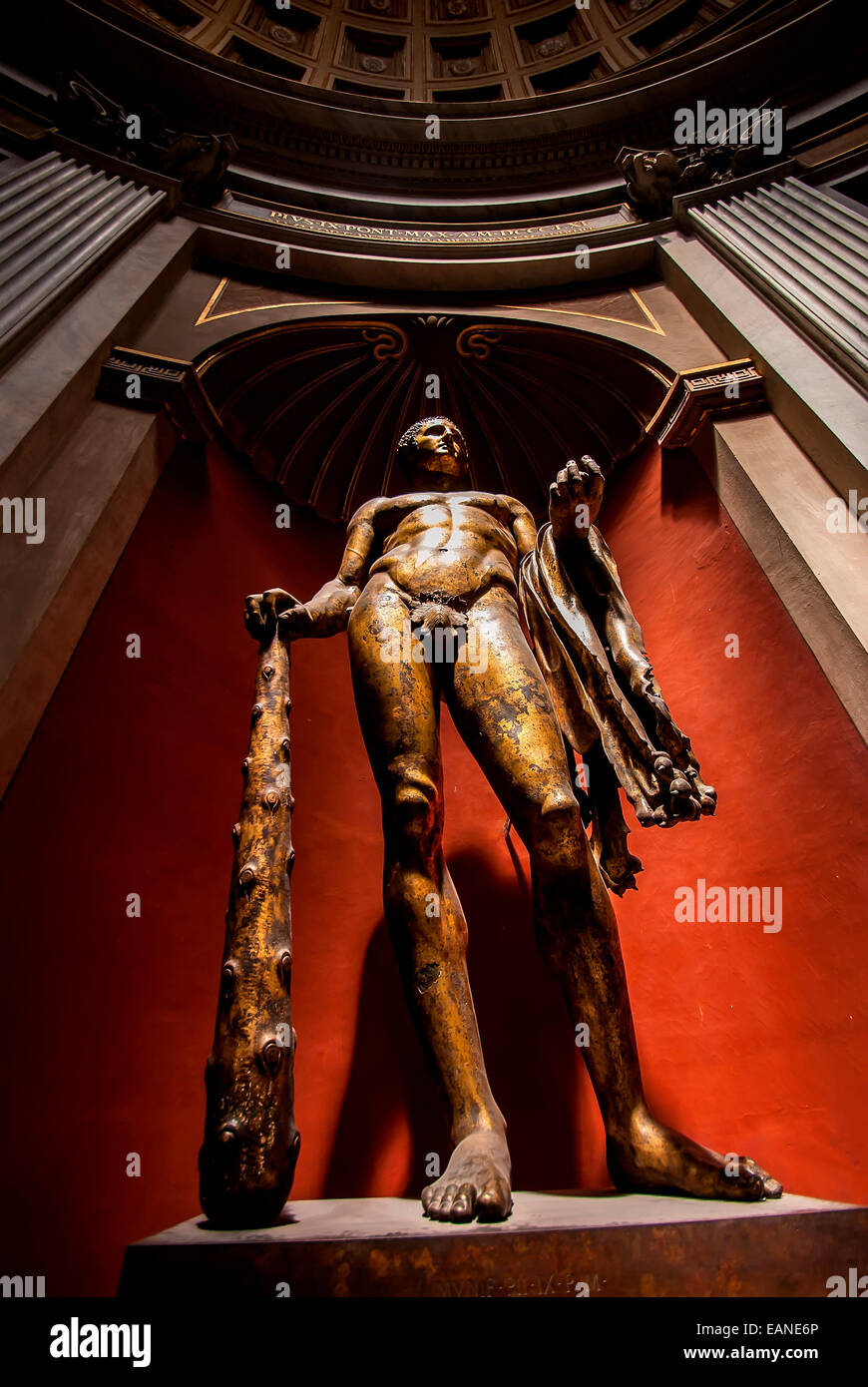 Stone statue inside the Vatican Museum Stock Photo Alamy