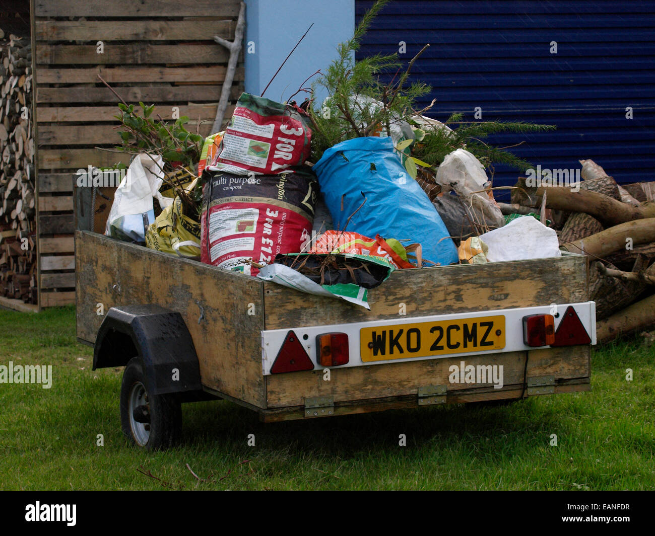 Car trailer rubbish hires stock photography and images Alamy