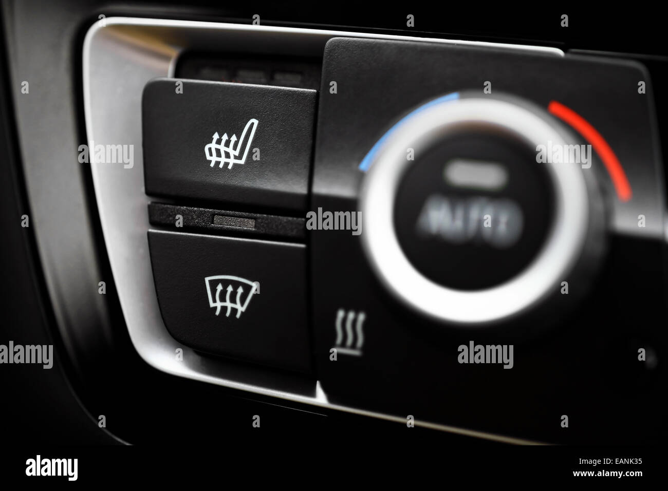 Detail of the heated seats button in a car Stock Photo Alamy