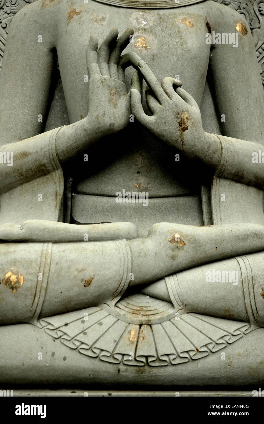 Buddha meditation position Stock Photo Alamy