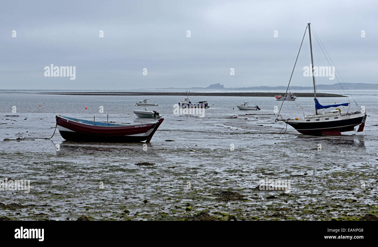 Holy Island - Harbour Stock Photo
