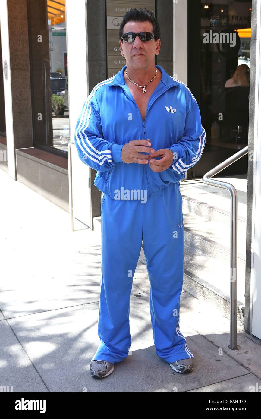 Chuck Zito spotted in Beverly Hills wearing a blue Adidas tracksuit Featuring: Chuck Zito Where: Los Angeles, States 17 May 2014 Stock Photo - Alamy