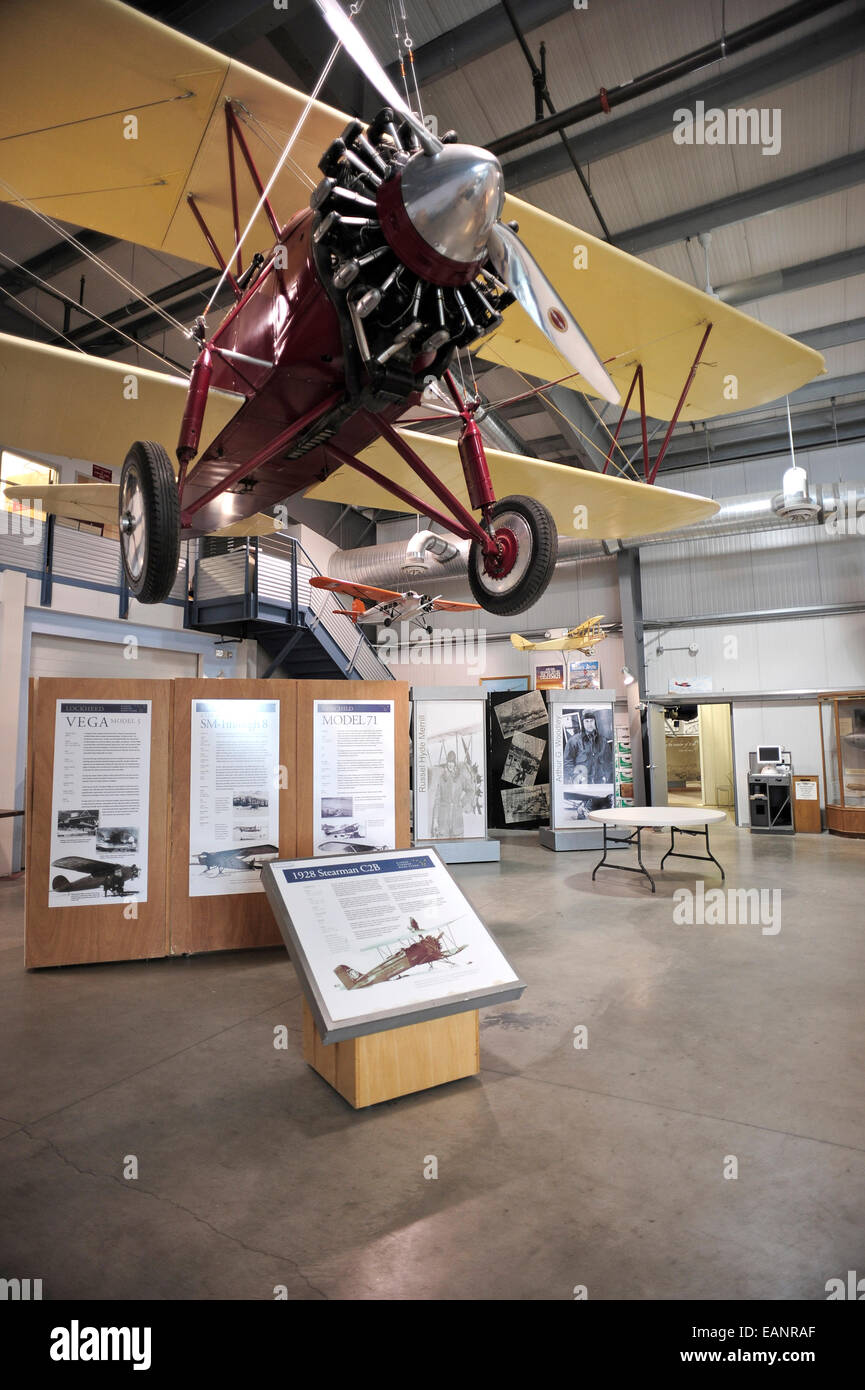 Airplane,Alaska,Alaska Aviation Heritage Museum Stock Photo