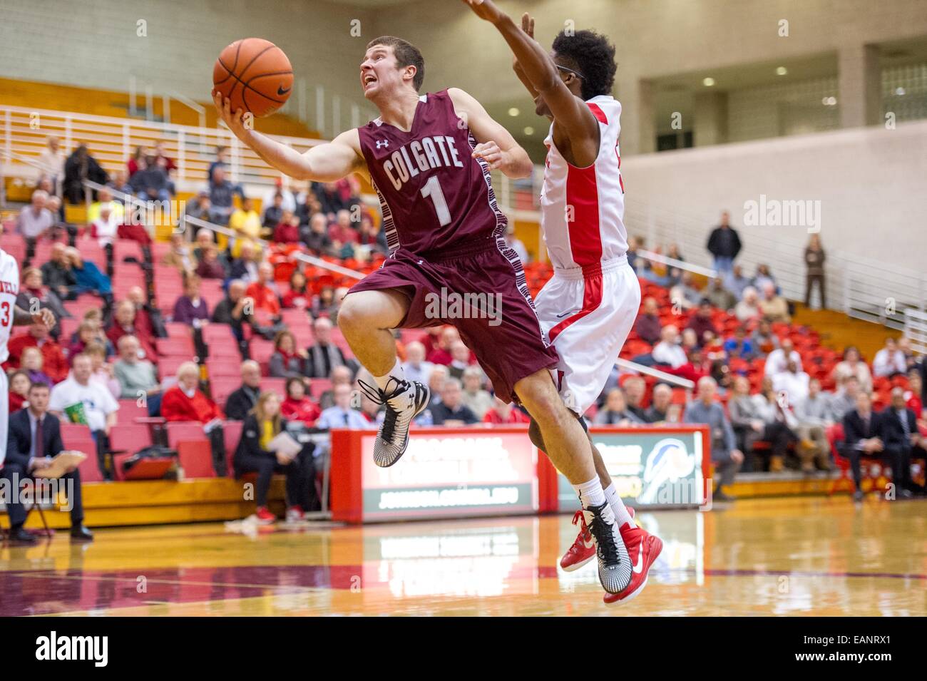 November, 18 2014: Colgate Raiders guard Austin Tillotson (1) takes a ...