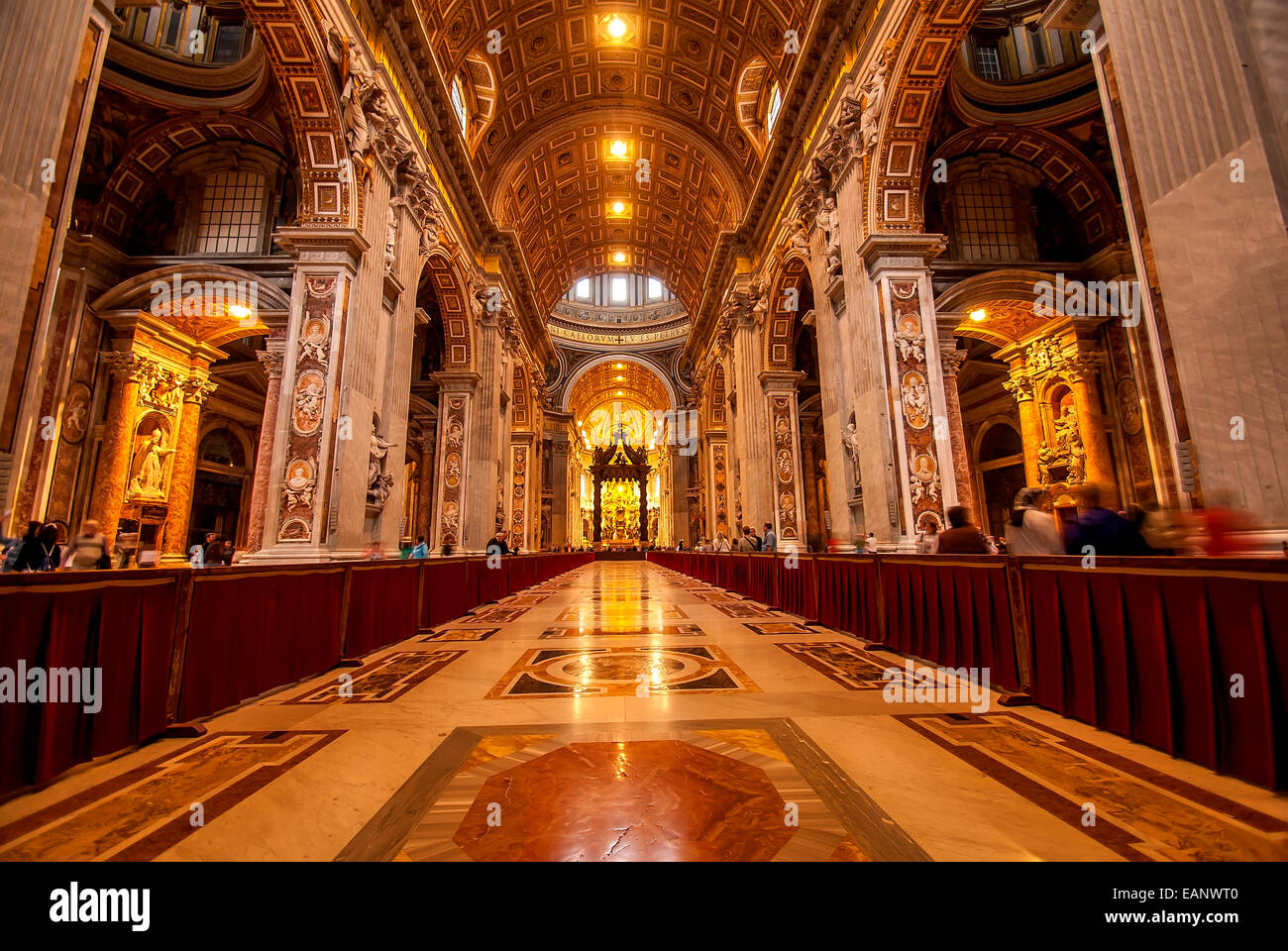 The interior of St. Peter's Basilica Stock Photo - Alamy