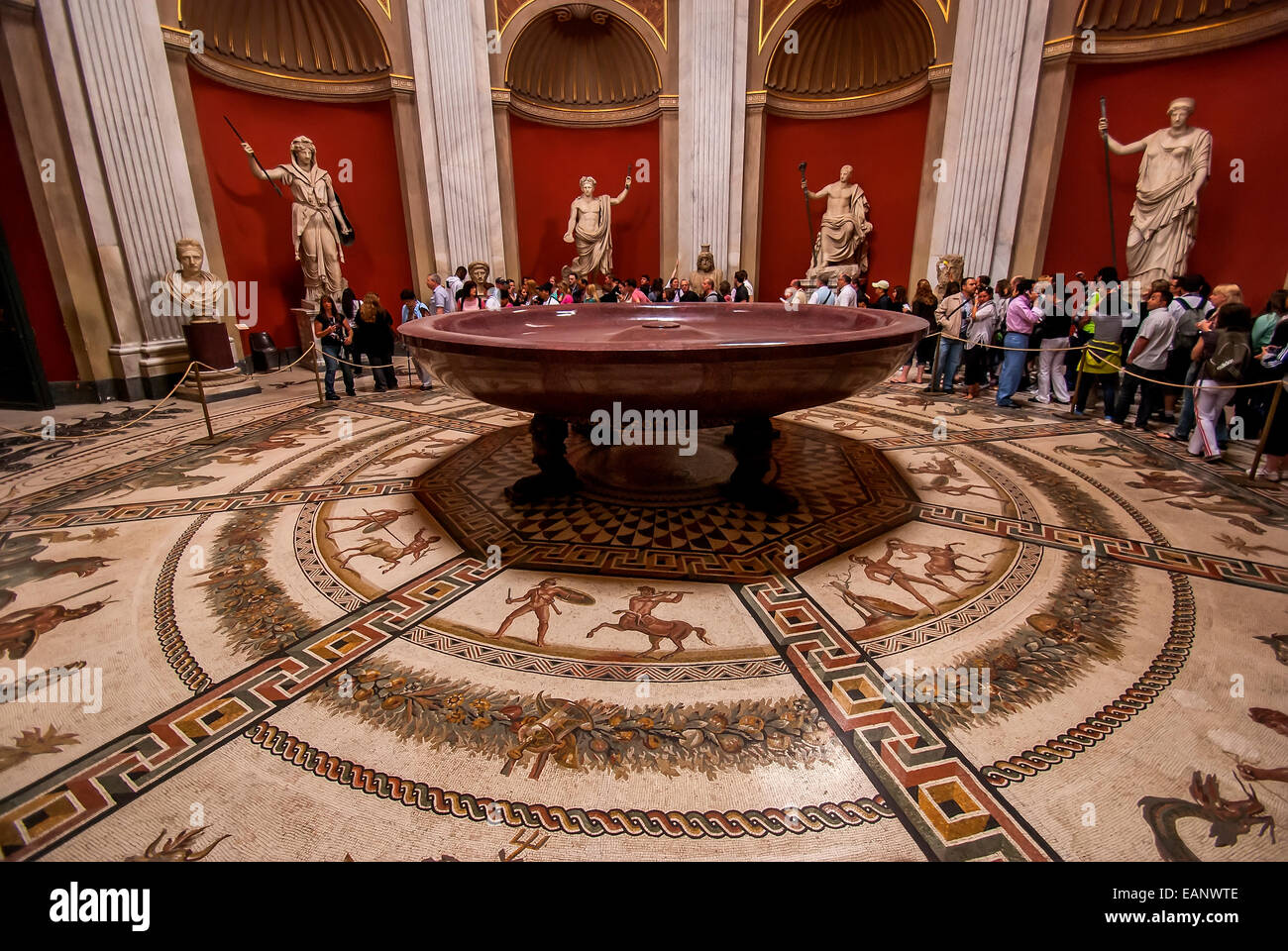 Stone statues inside the Vatican Museum Stock Photo Alamy