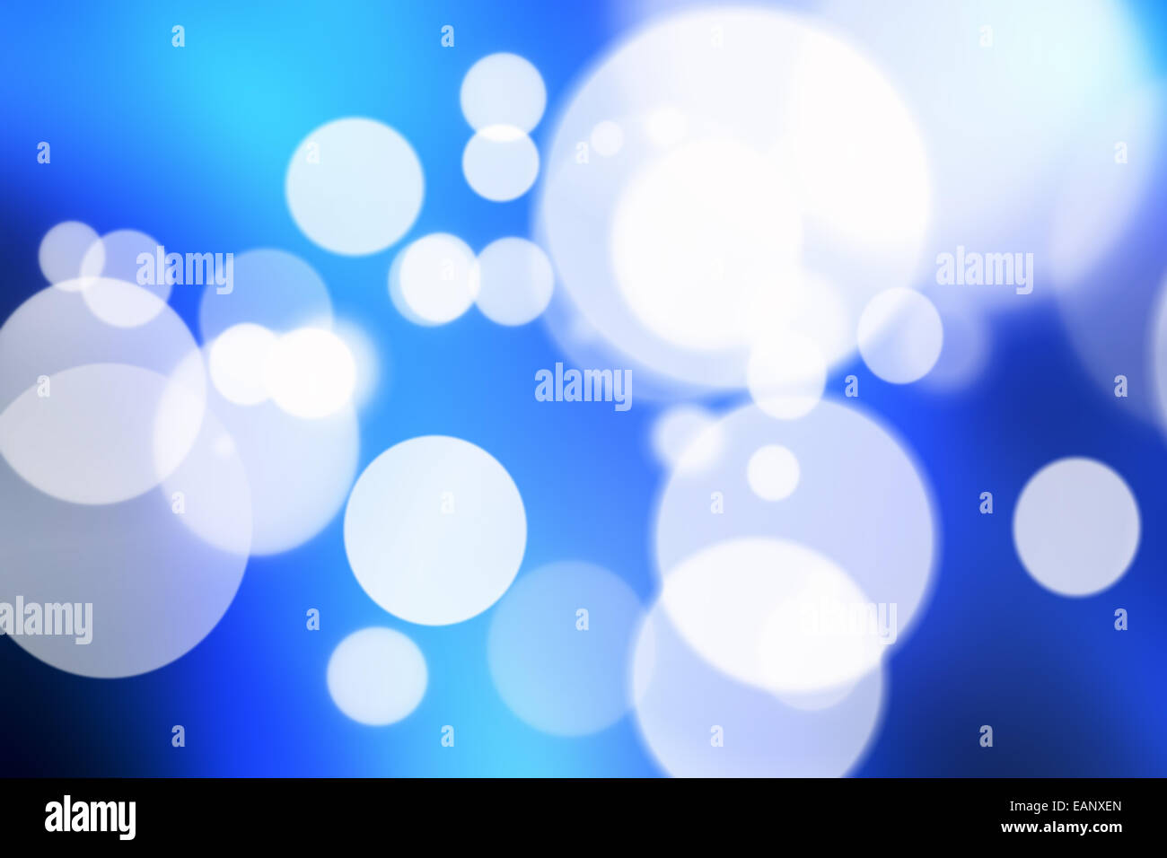 Blue bokeh abstract light background Stock Photo - Alamy