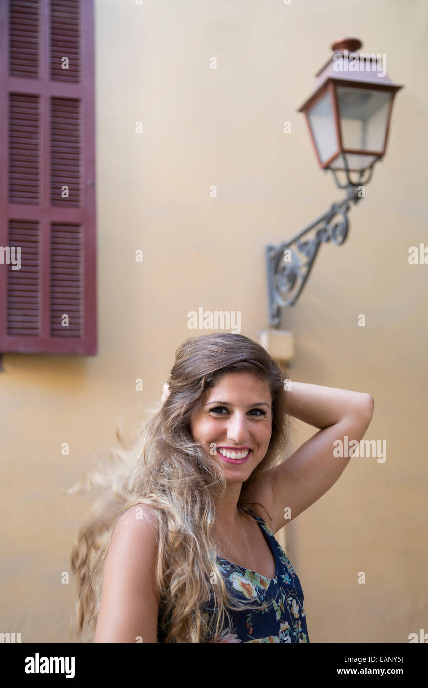 Happy young woman outdoors hi-res stock photography and images - Alamy