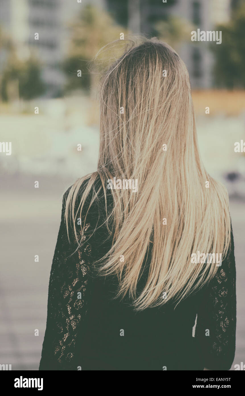 Female rear view hi-res stock photography and images - Alamy