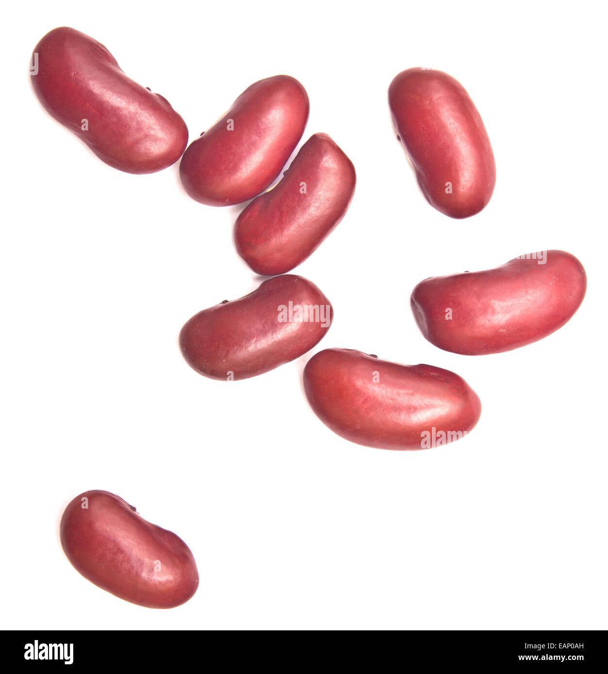 red kidney beans isolated on white background Stock Photo